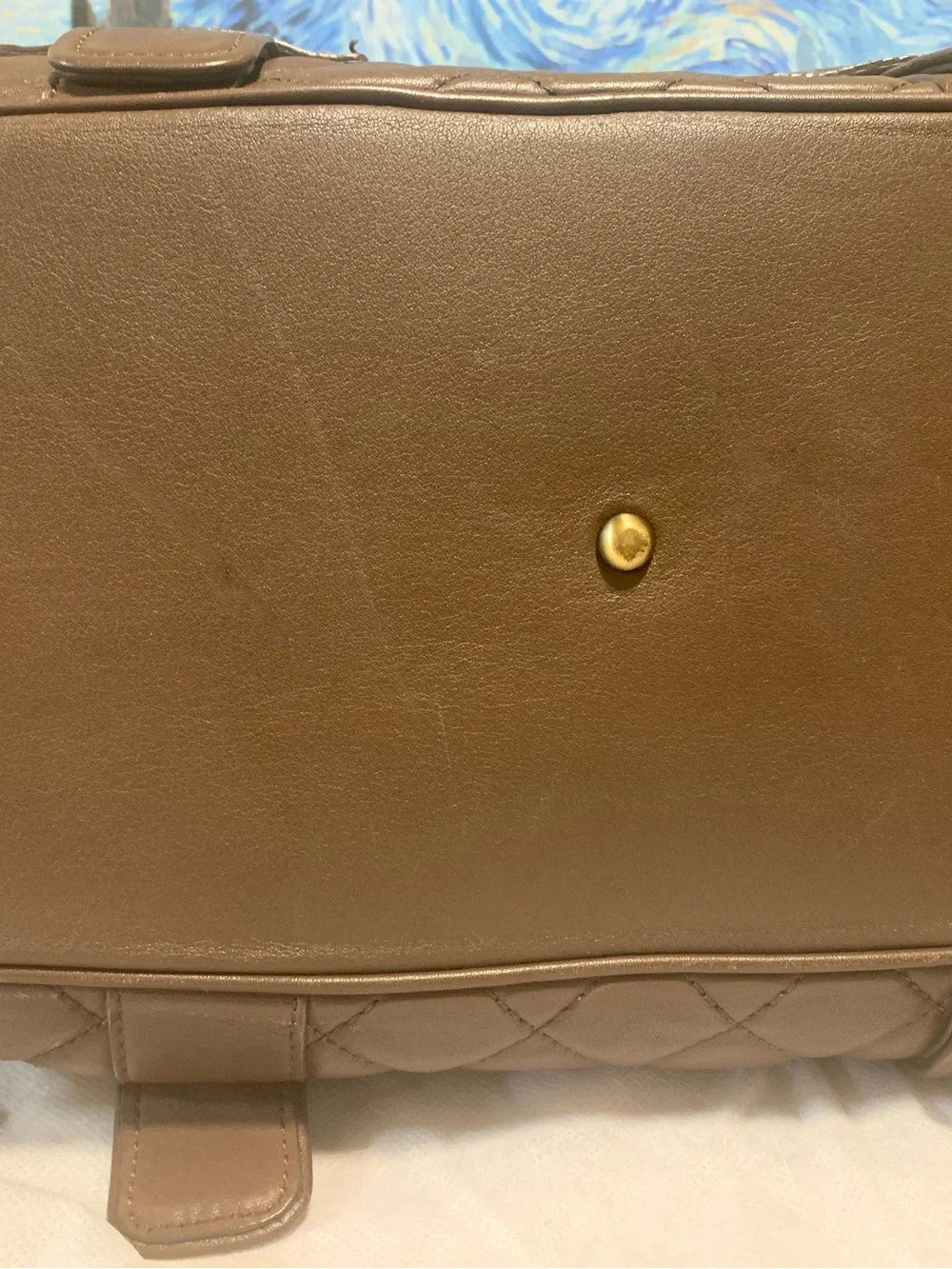 MCM Quilted Brown Leather Shoulder Bag Limited Edition - Picture 6 of 16